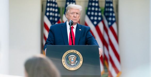 Donald Trump, presidente dos Estados Unidos, concorre à reeleição