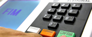 Urna eletrônica candidato eleição 2020