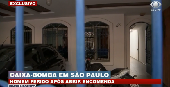 Caixa-bomba explode em escritório