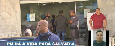 Bolsonaro participa de velório de PM