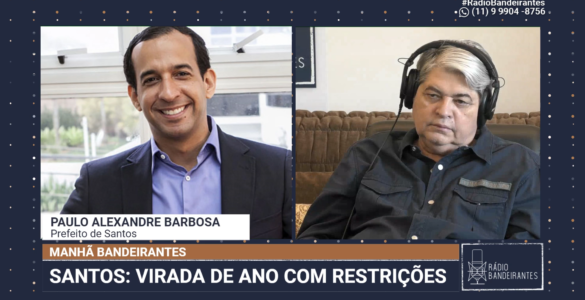 O prefeito de Santos, Paulo Alexandre Barbosa (PSDB)