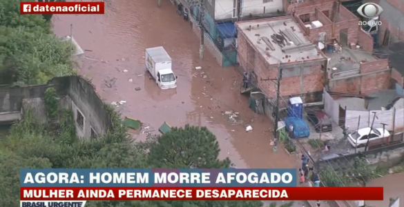 Bombeiros procuram três desaparecidos após chuvas em São Paulo