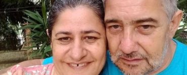 Rosana Correia e o marido, mortos no temporal