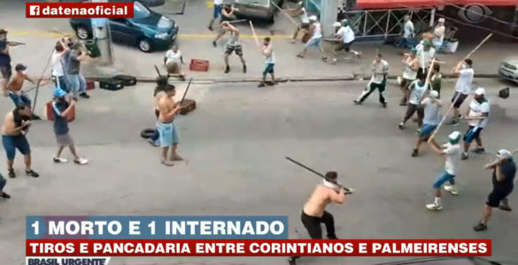 Tiros e pancadaria entre corintianos e palmeirenses